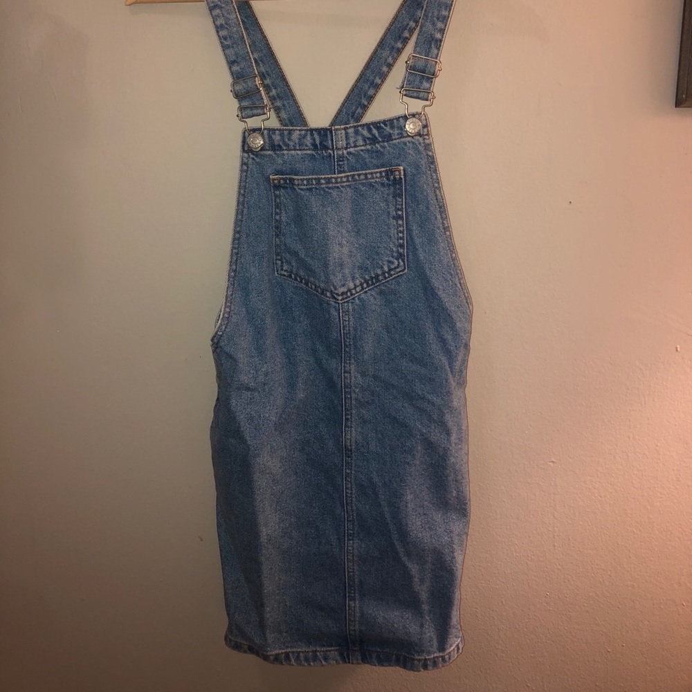 Top shop overall denim dress